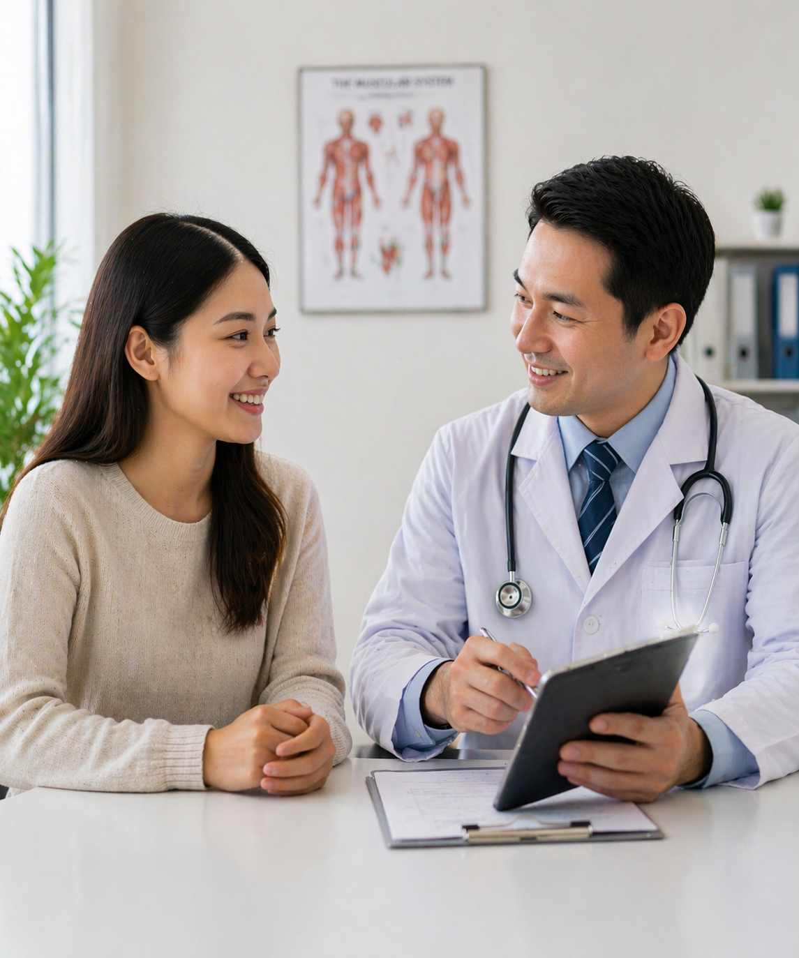 Doctor consulting with patient